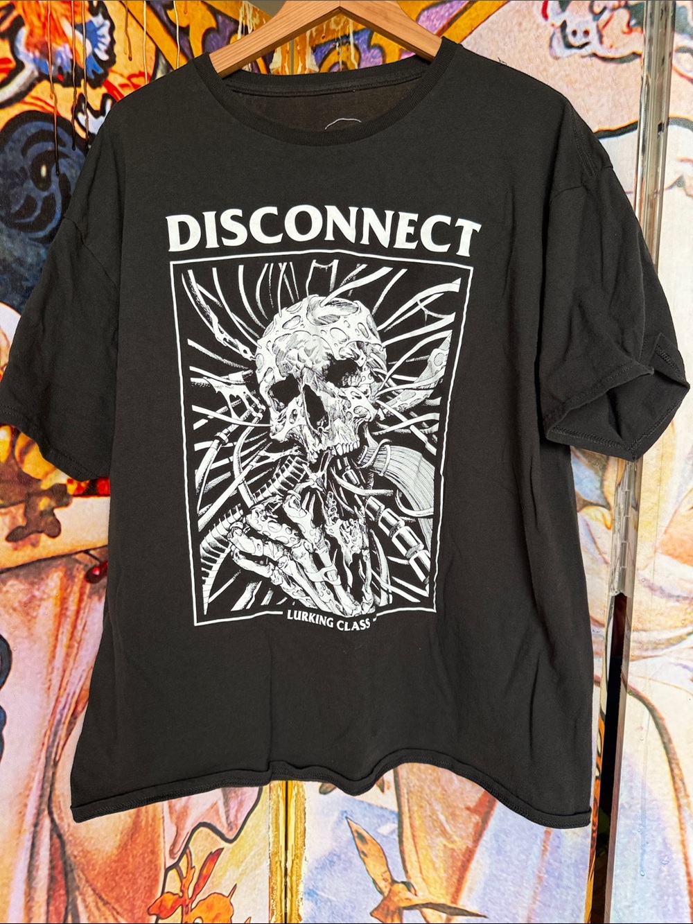 Lurking Class Disconnect Graphic Black Short-Sleeve Tee